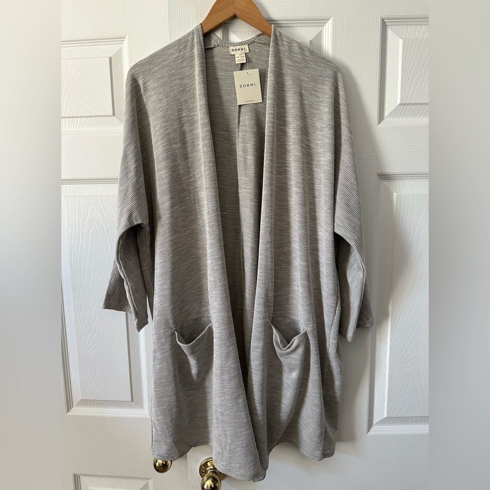 Donni Anthropologie Ribbed Cardigan, NWT, one size fits all